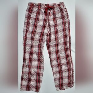 Victoria's Secret Large Pajama Pants Pink Red Plaid